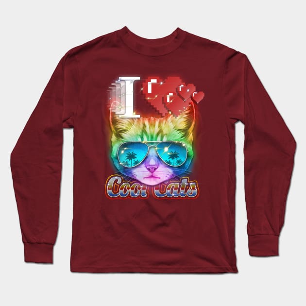 cool cats Long Sleeve T-Shirt by Punksthetic